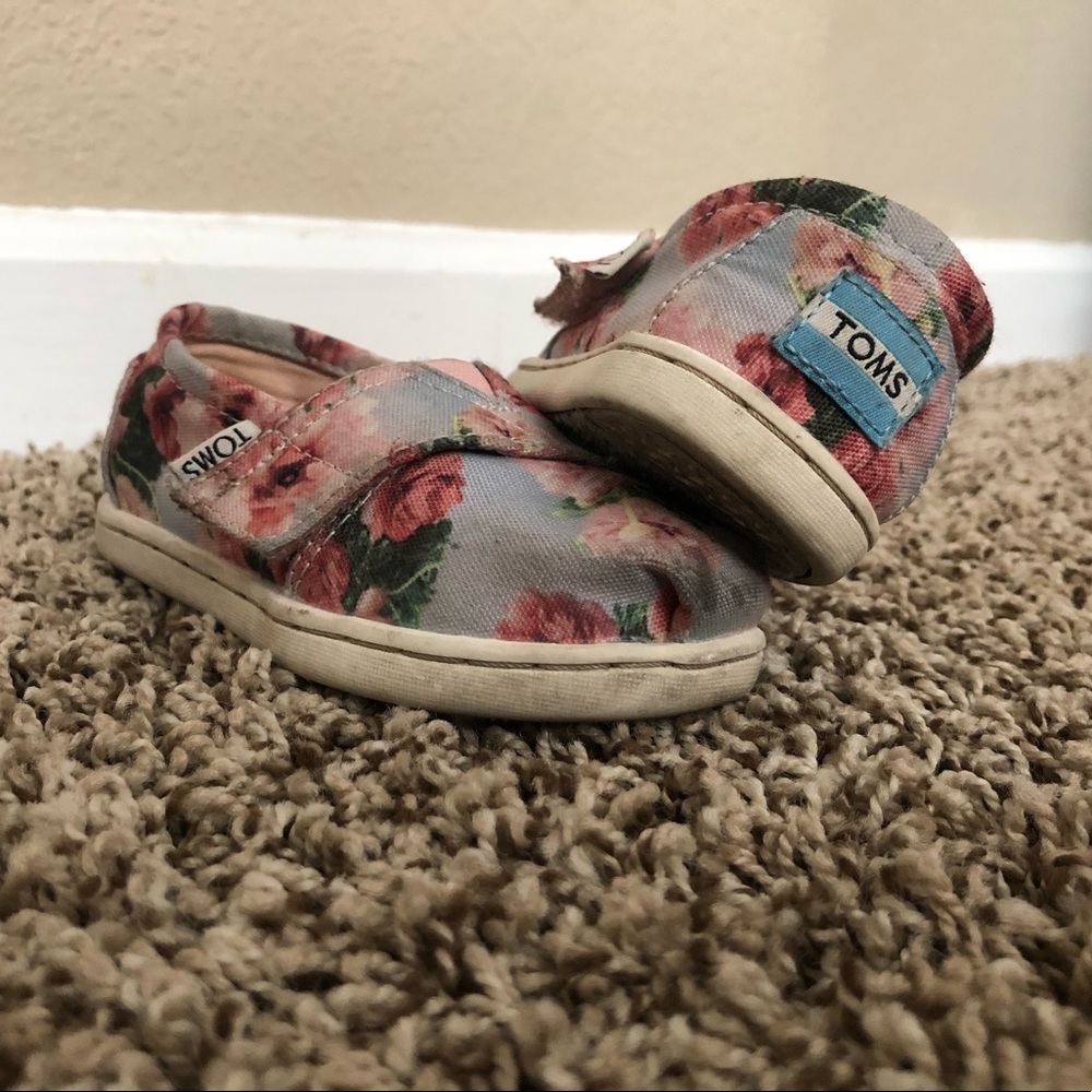 Toddler Toms floral shoes